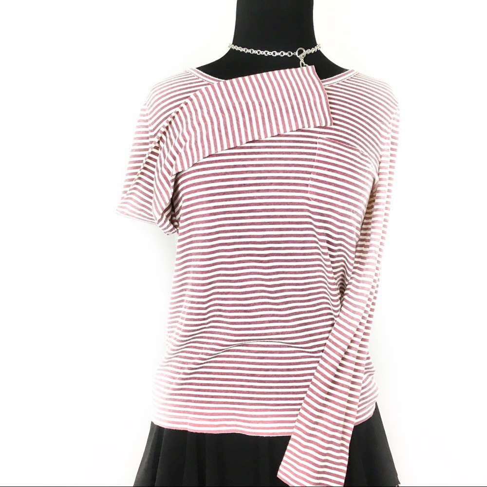 J. Crew striped long sleeve shirt w/ front pocket